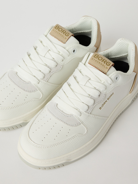 Björn Borg T2700 Tennis Low – vita sneakers för dam – baksida