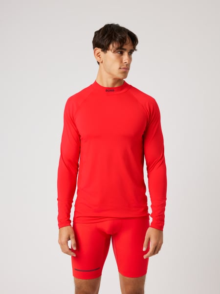 Björn Borg Borg Mock Neck Ls T-shirt Röd, L