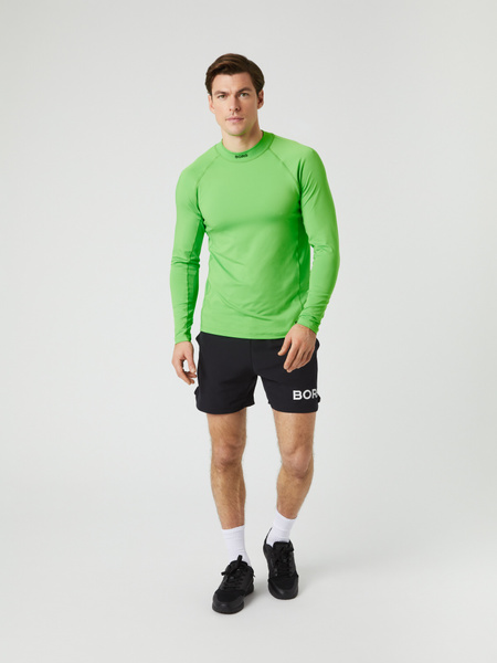 Björn Borg långärmad mockneck-tröja för herr, grön – baksida