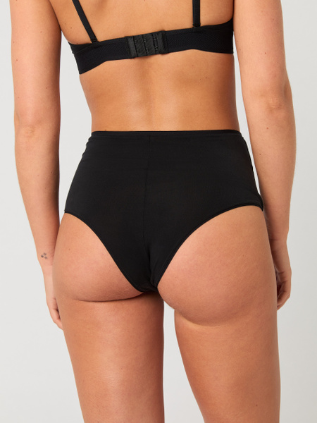 Björn Borg Core Lyocell Highwaist Brief svart – baksida