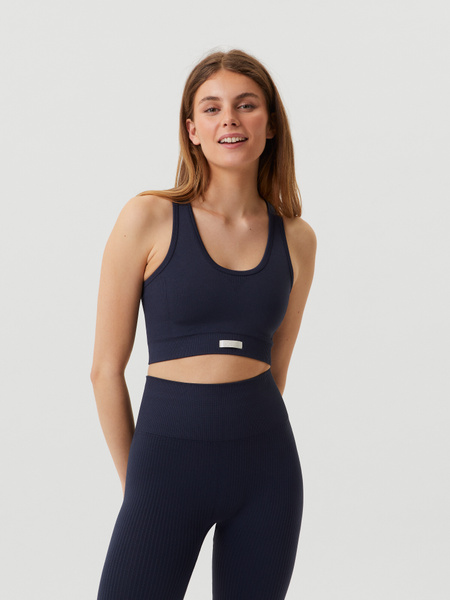Björn Borg Studio Seamless Low Sports Bra Marine, LXL