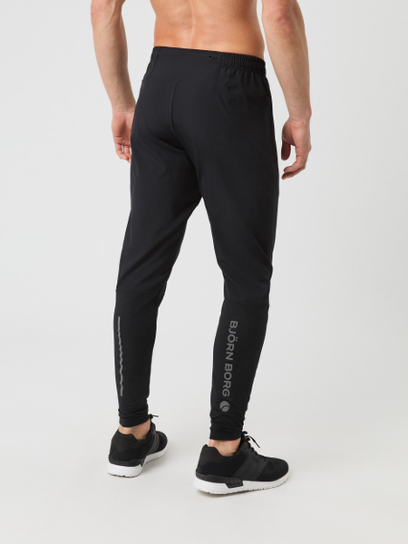 Björn Borg Running Pants – löparbyxa med 4-vägsstretch i svart – baksida