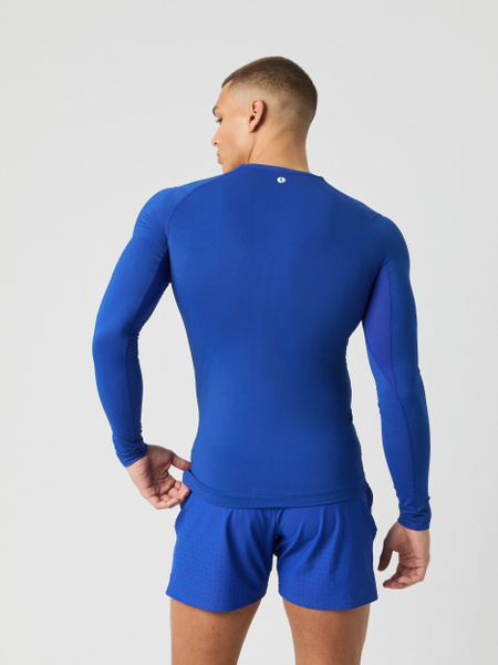 Björn Borg Soft Compression långärmad tröja i blått – baksida
