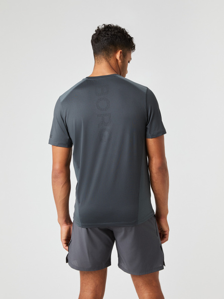 Björn Borg Ace t-shirt i grått med meshpaneler – baksida