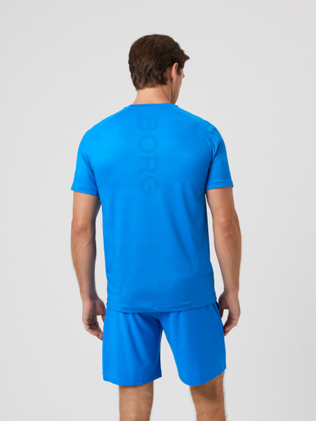 Björn Borg Ace Mesh Panel T-shirt – blå med meshpaneler – baksida