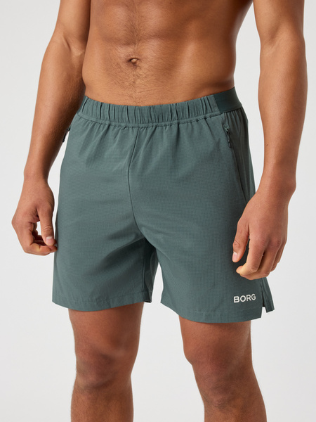 Läs mer om Björn Borg Borg Zip Shorts 7 Inch Grön, L