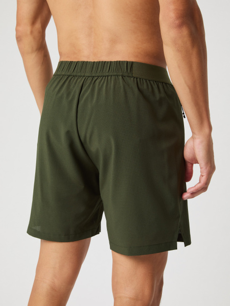 Björn Borg Borg Zip Shorts 7 tum i grönt för herr – baksida