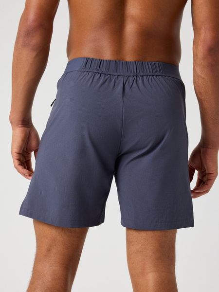 Björn Borg Borg Zip Shorts 7 tum – blå shorts med dragkedjefickor – baksida