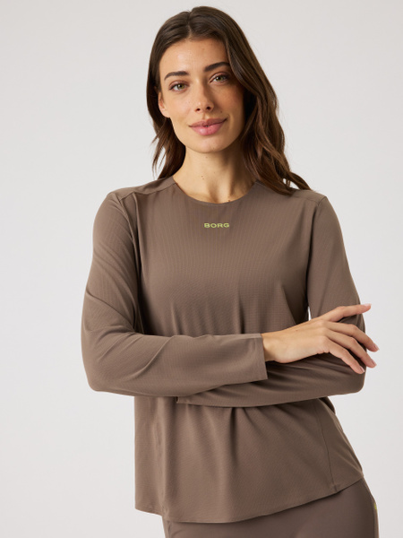 Björn Borg Borg Running Feather Long Sleeve T-shirt Brun, XXL | Apparel & Accessories - Clothing - Shirts & Tops | ModeLejon