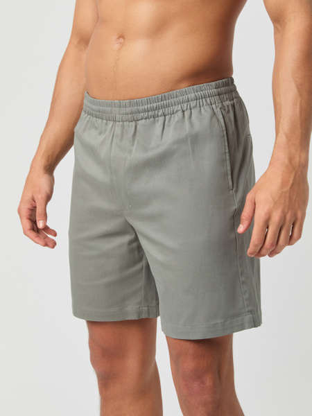 Björn Borg Centre shorts i ekologisk bomullstwill, grön – baksida