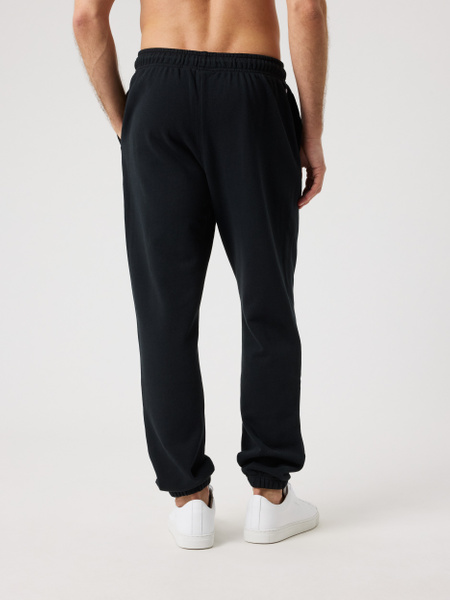 Björn Borg Classic sweatpants i svart bomullsfrotté – baksida