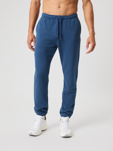 Björn Borg Classic sweatpants i bomullsfrotté, blå – baksida
