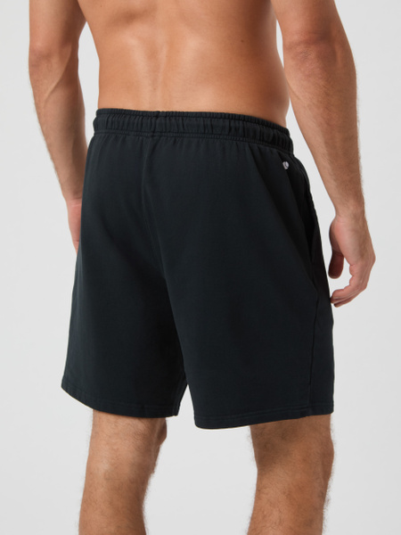 Björn Borg Classic Sweatshorts i svart – mjuk bomullsfrotté – baksida