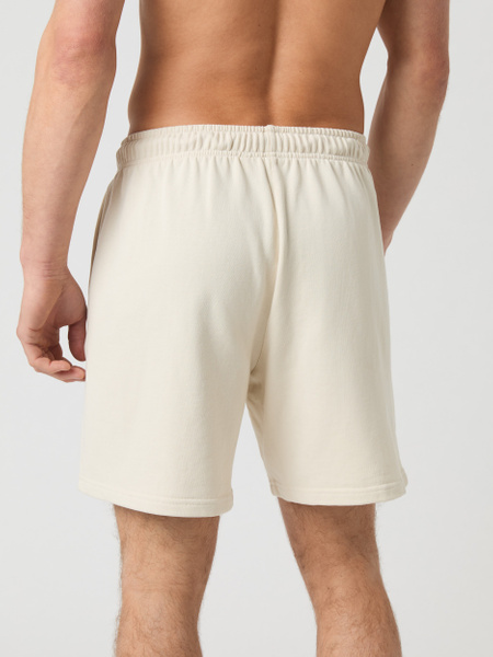 Björn Borg Classic Sweatshorts – frottéshorts för herr i vit – baksida
