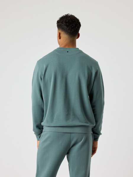 Björn Borg Classic sweatshirt i grön bomullsfleece – baksida