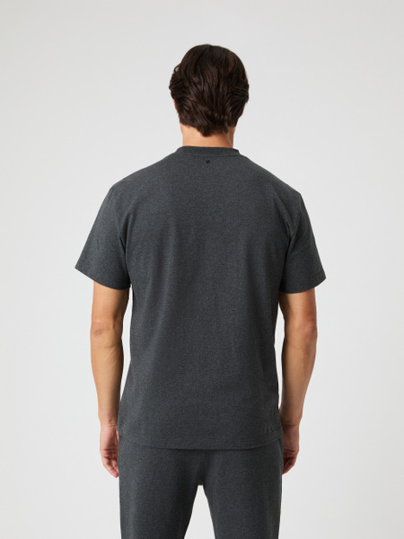 Björn Borg Classic t-shirt i grå bomull med brodyr – baksida