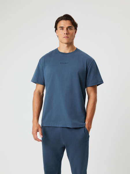 Björn Borg Classic t-shirt i 100% bomull, blå – baksida