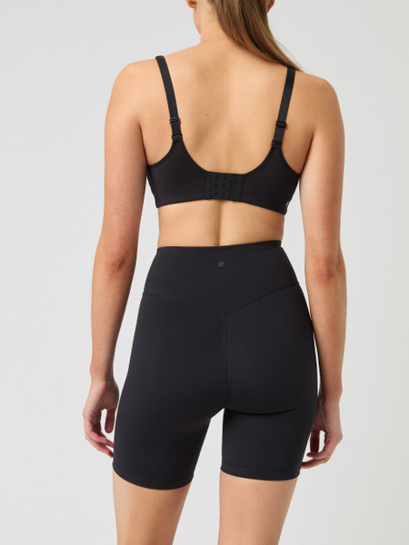 Björn Borg Studio Cross shorts med hög midja i svart – baksida