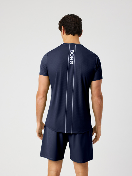 Björn Borg Ace Light funktions-t-shirt i marinblått – baksida