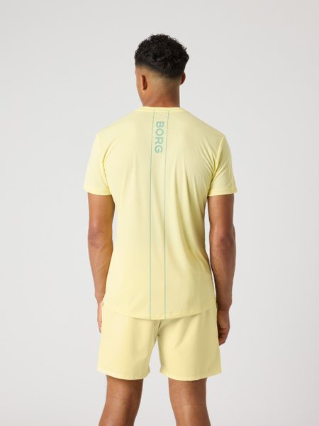 Björn Borg Ace Light t-shirt för herr i gult – baksida
