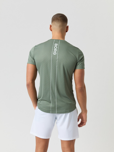 Björn Borg Ace Light funktions-t-shirt i grönt – baksida