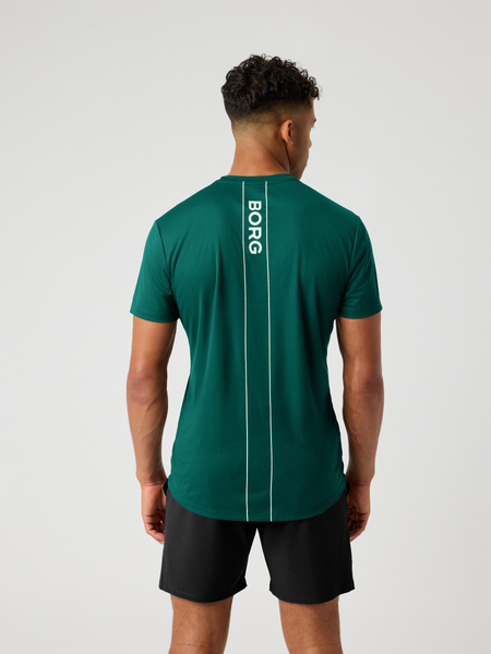 Björn Borg Ace Light – andningsbar herr-t-shirt i grönt – baksida