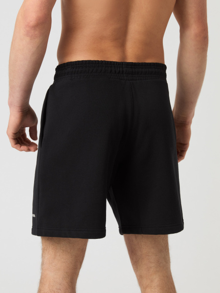 Björn Borg oversized sweatshorts i svart – baksida