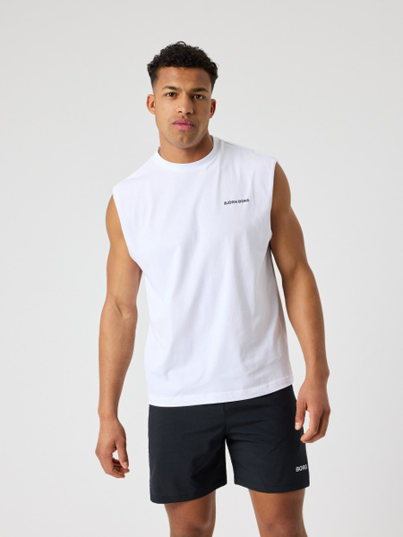 Björn Borg Borg Gym Sleeveless T-shirt Blanc, S