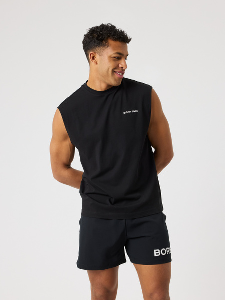 Björn Borg Borg Gym Sleeveless T-shirt Svart, XXL | Apparel & Accessories - Clothing - Shirts & Tops | ModeLejon