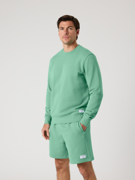Björn Borg Centre sweatshirt herr i mjuk fleece – grön – baksida