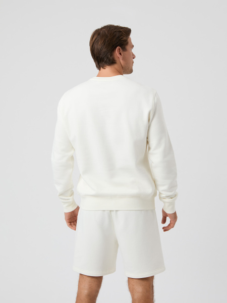 Björn Borg Centre Sweatshirt – vit tröja med borstad insida – baksida