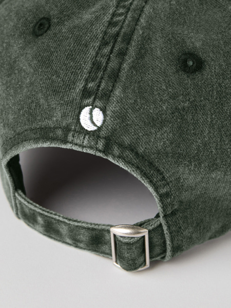 Björn Borg Borg Washed Cap – keps i ekologisk bomull i grön – baksida