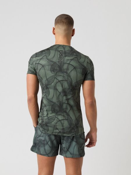 Alternativ bild 1 för Björn Borg Ace Printed T-shirt Grön, S