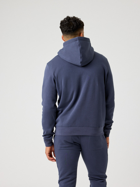 Björn Borg Centre hoodie i blått med känguruficka – baksida