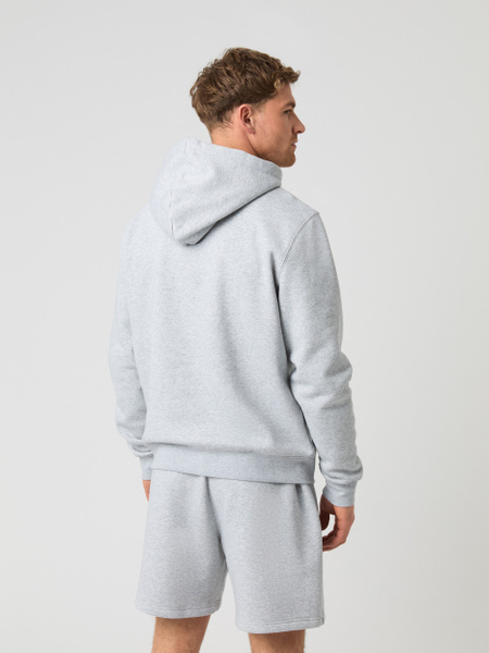 Björn Borg Centre hoodie i mjuk fleece, grå – baksida