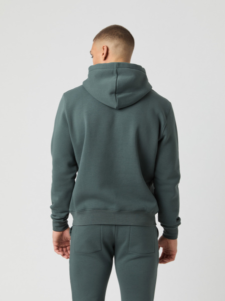 Björn Borg Centre hoodie i mjuk fleece, grön – baksida