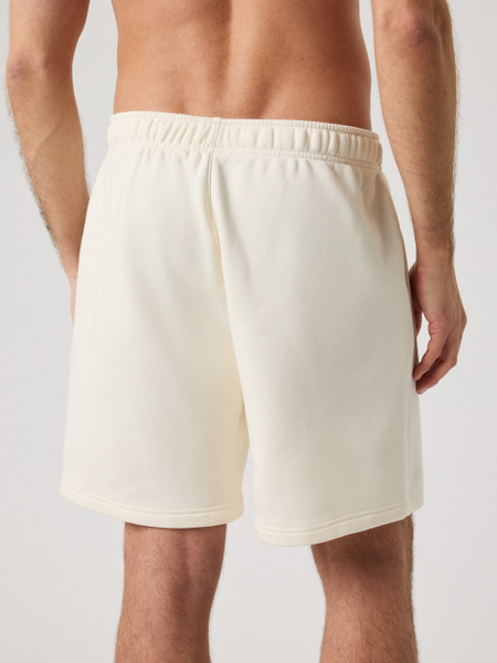 Björn Borg Centre sweatshorts i vit borstad fleece – baksida