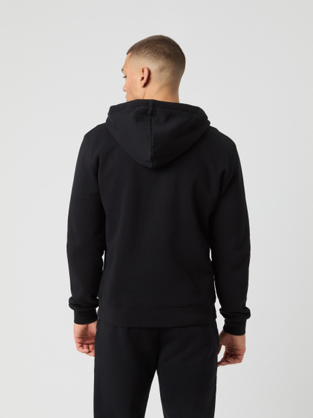 Björn Borg Centre zip hoodie i återvunnen fleece, svart – baksida
