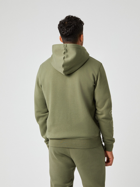 Björn Borg Centre zip hoodie grön – borstad fleece – baksida