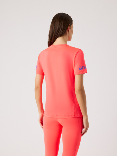 Björn Borg T-shirt i rosa med klassiskt Borg-tryck – baksida