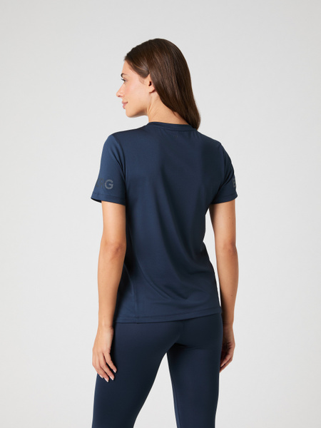 Björn Borg Borg T-shirt i marinblått – mjuk med sidoslitsar – baksida
