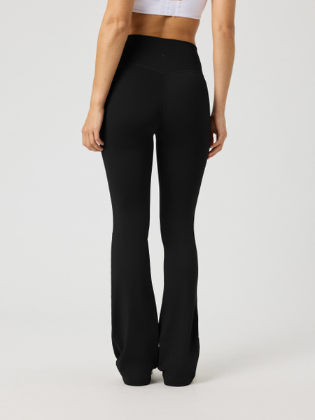 Björn Borg Flare Tights Tall för dam, svart bootcut – baksida