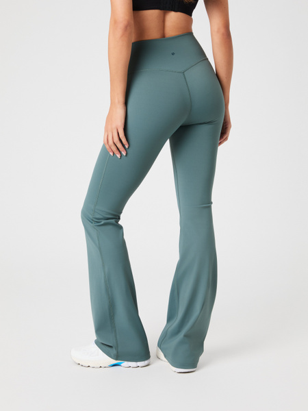 Björn Borg Borg Flare bootcut-tights Tall i grönt – baksida