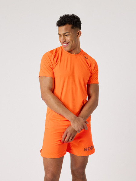 Björn Borg Borg Athletic t-shirt i orange för herr – baksida