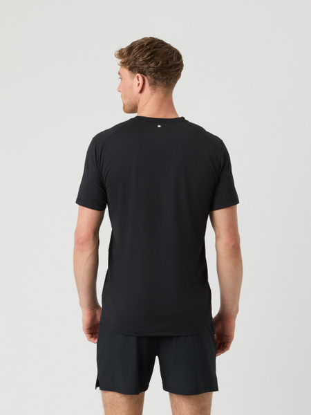 Björn Borg Athletic T-shirt – andas och transporterar fukt i svart – baksida