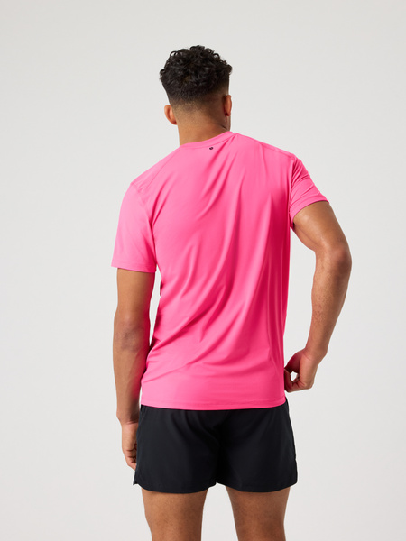 Björn Borg Athletic tränings-t-shirt, fukttransporterande, rosa – baksida