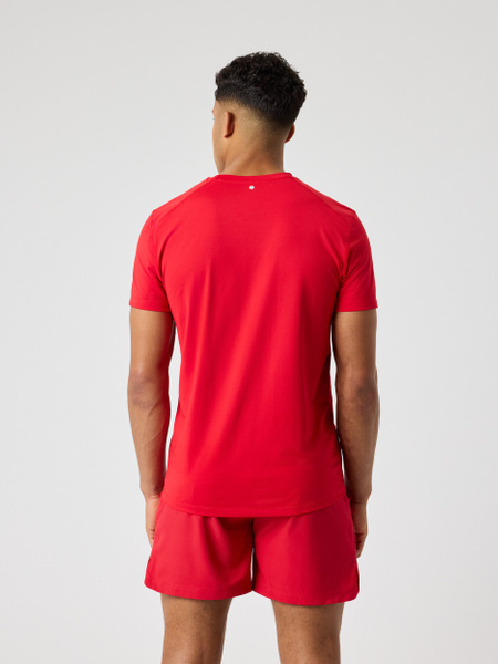 Björn Borg Borg Athletic T-shirt – röd lättviktig tränings-tee – baksida