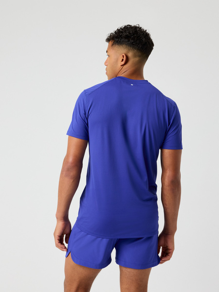 Björn Borg Athletic t-shirt i blått med fukttransport – baksida