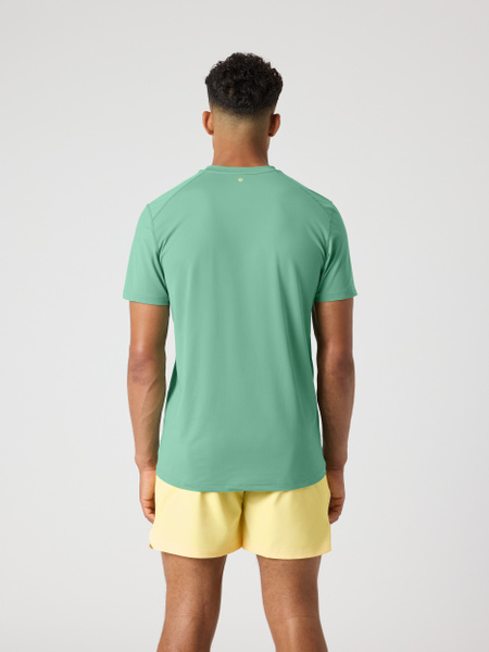 Björn Borg Athletic T-shirt herr – grön funktionströja – baksida