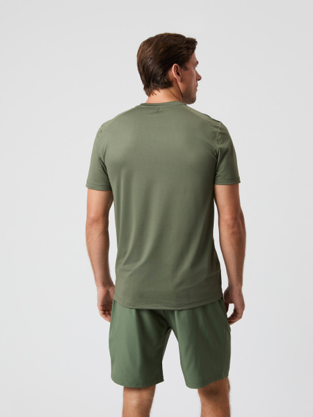 Björn Borg Athletic T-shirt i grönt – andningsbar funktionstopp – baksida